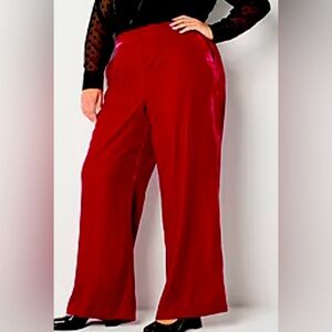 Worthington Wide Leg Velvet Pant